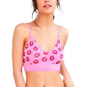 URBAN OUTFITTERS OUT FROM UNDER KISSES BRALETTE WOMEN COLOR PINK SIZE L